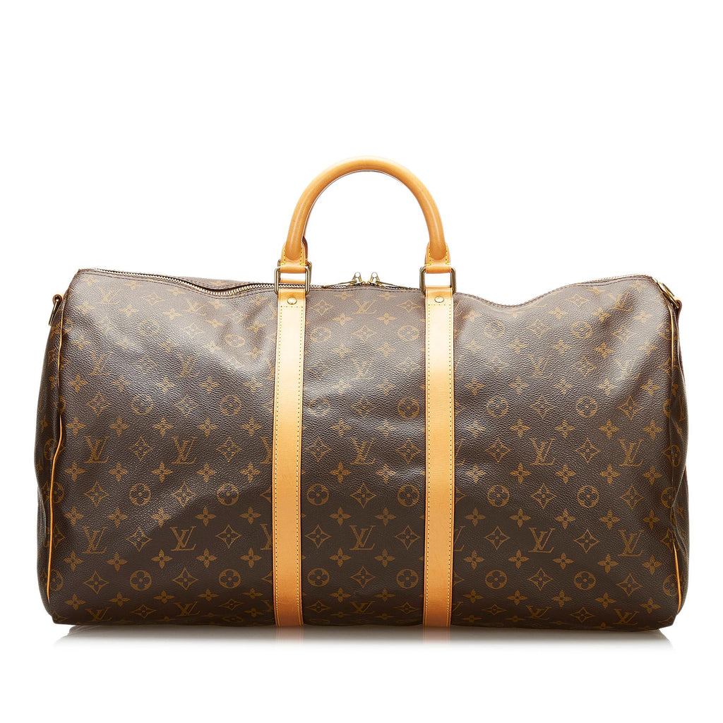 Louis Vuitton Monogram Keepall Bandouliere 55 (SHG-35771)