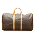 Louis Vuitton Monogram Keepall Bandouliere 55 (SHG-35771)