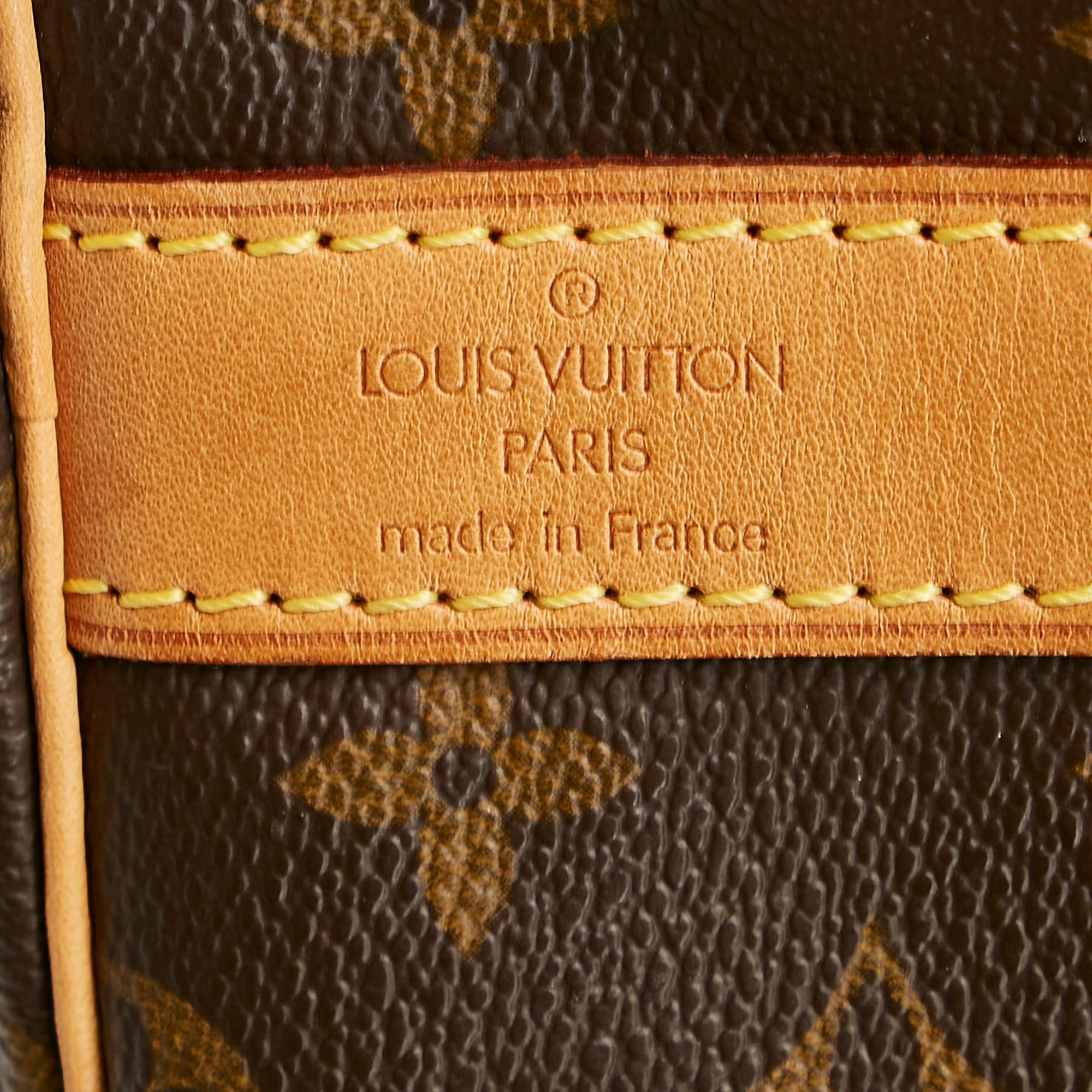 Louis Vuitton Monogram Keepall Bandouliere 55 (SHG-35771)
