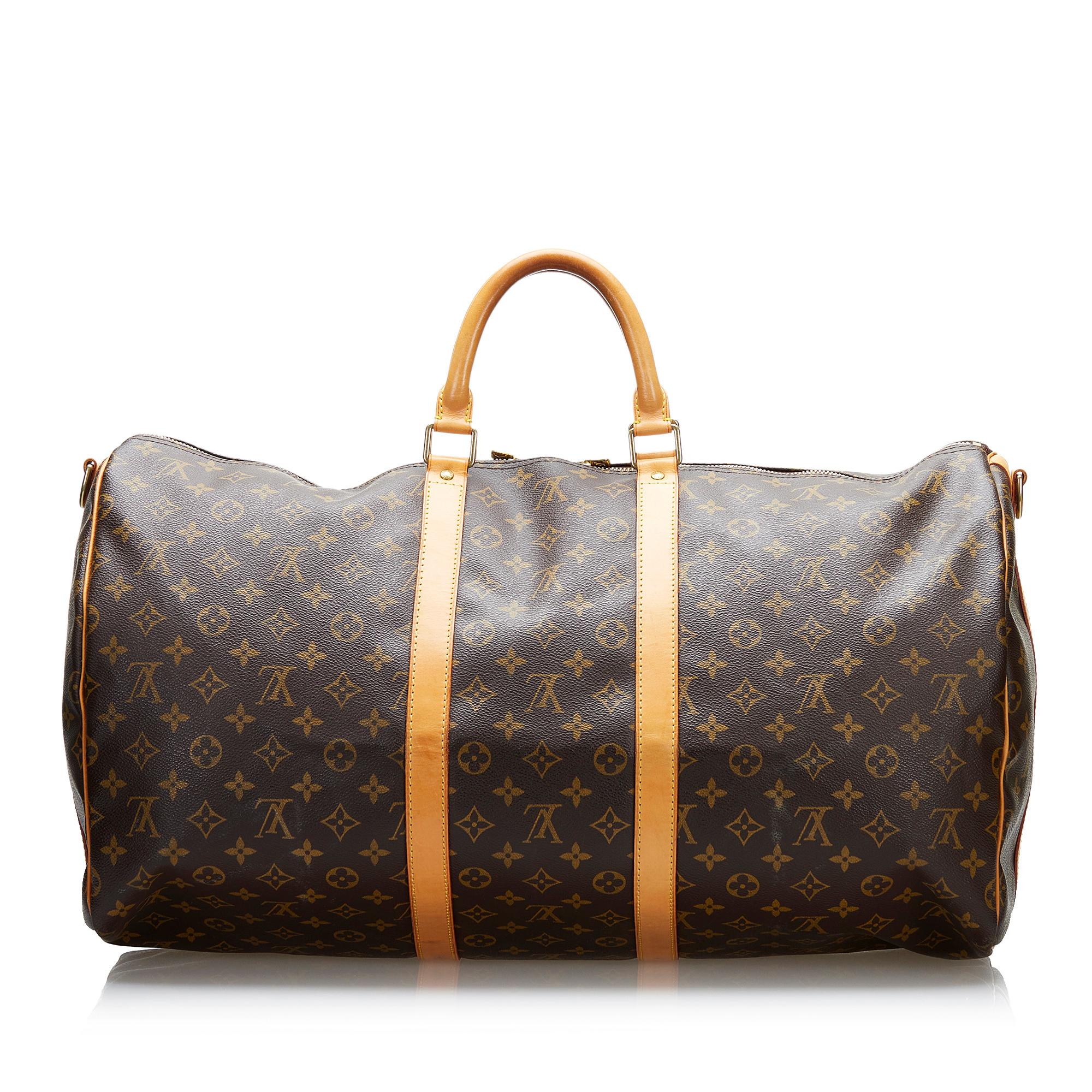 Louis Vuitton Monogram Keepall Bandouliere 55 (SHG-8E74Fu)