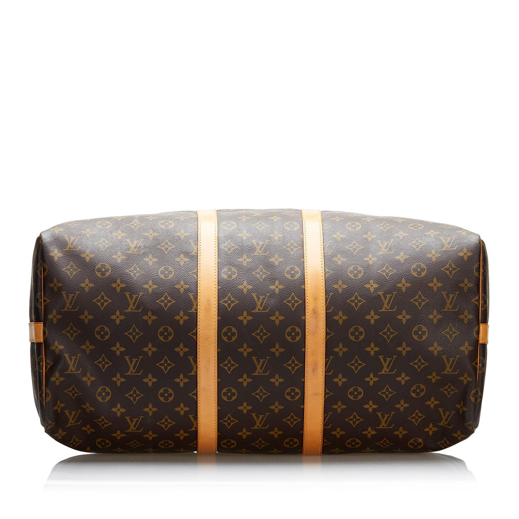 Louis Vuitton Monogram Keepall Bandouliere 55 (SHG-8E74Fu)