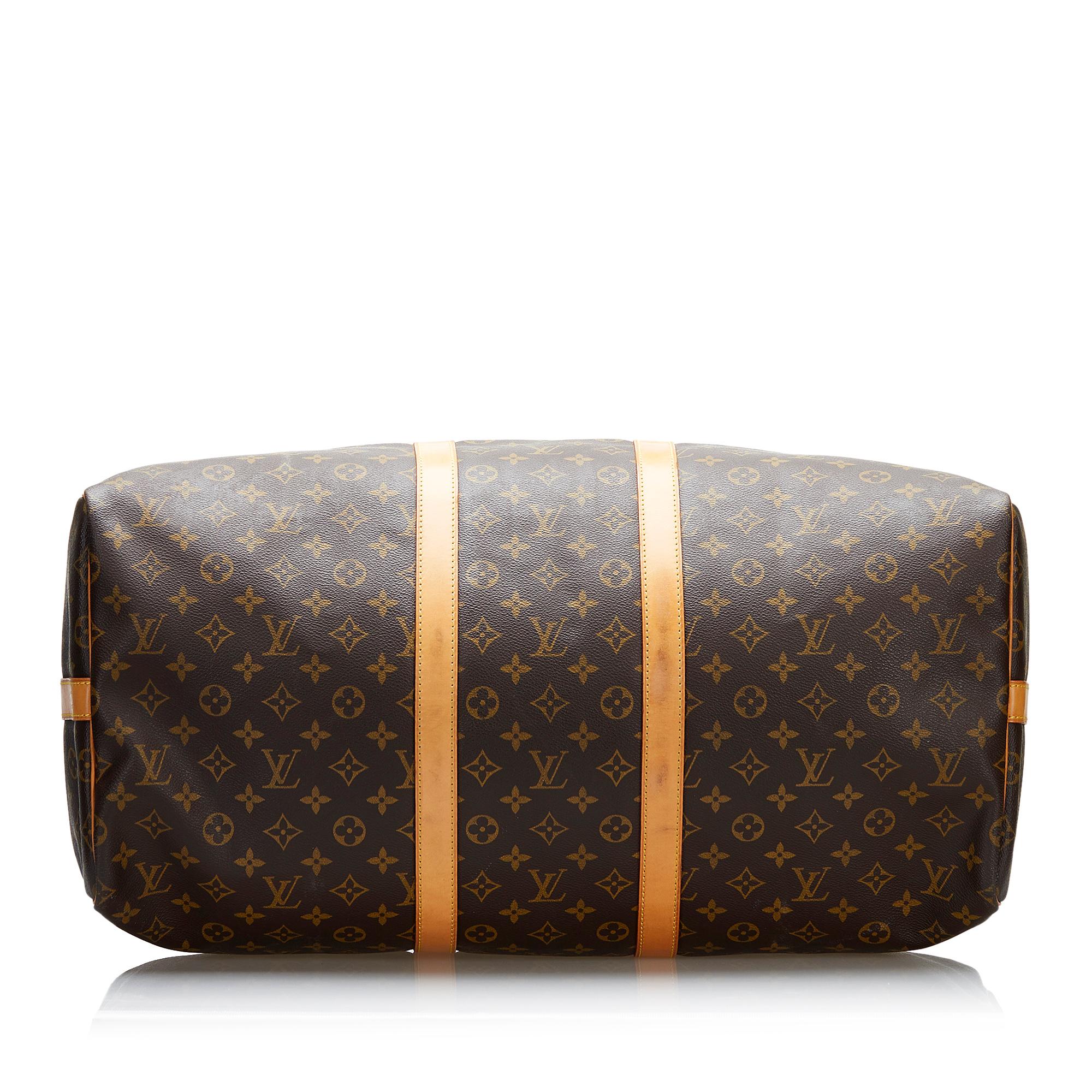 Louis Vuitton Monogram Keepall Bandouliere 55 (SHG-8E74Fu)