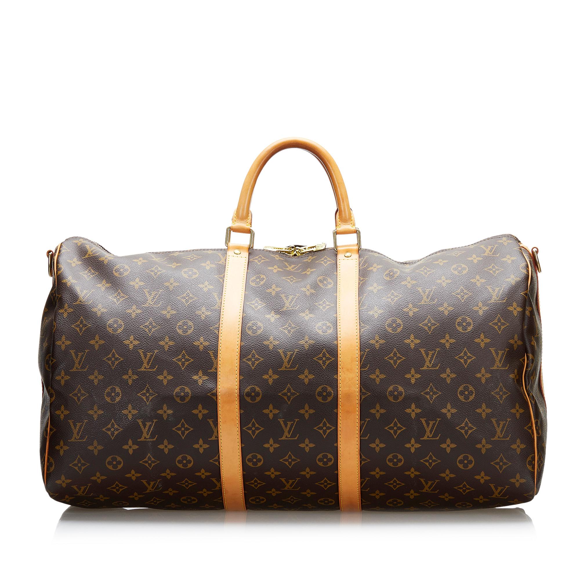 Louis Vuitton Monogram Keepall Bandouliere 55 (SHG-8E74Fu)