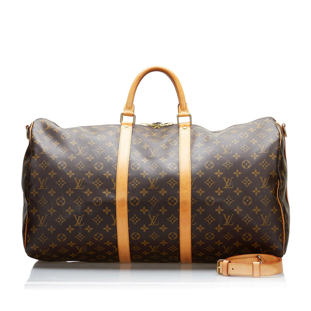 Louis Vuitton Monogram Keepall Bandouliere 55 (SHG-8E74Fu)