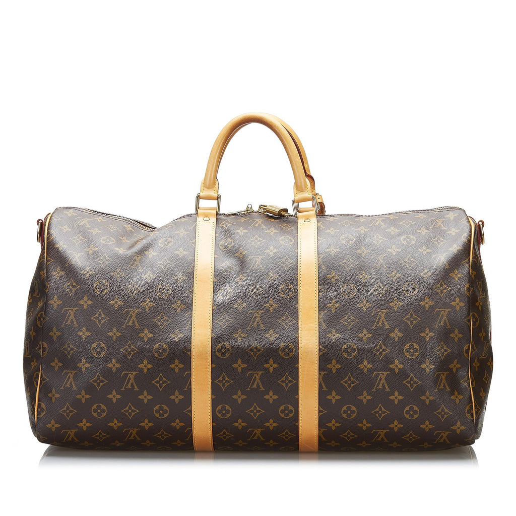 Louis Vuitton Monogram Keepall Bandouliere 55 (SHG-SSGB8q)