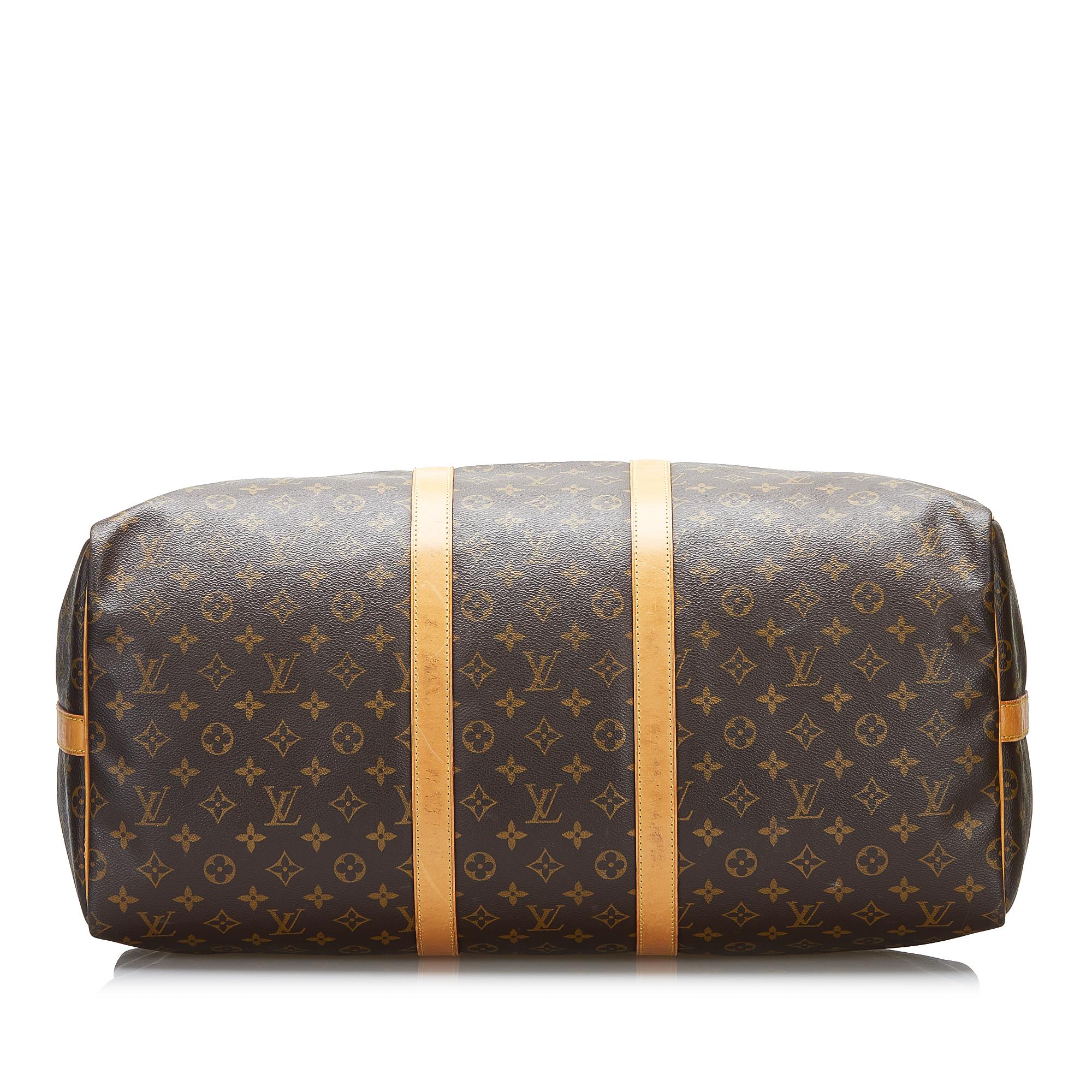 Louis Vuitton Monogram Keepall Bandouliere 55 (SHG-SSGB8q)