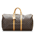 Louis Vuitton Monogram Keepall Bandouliere 55 (SHG-SSGB8q)