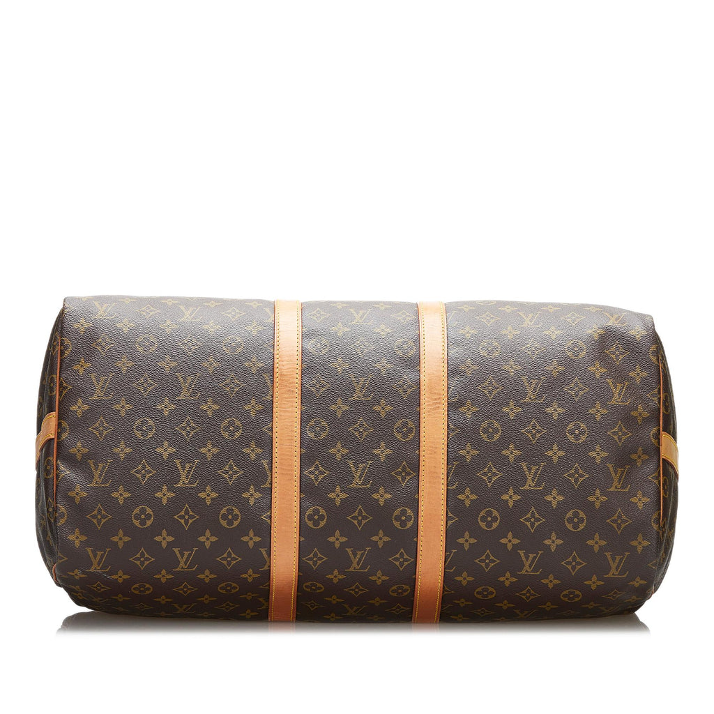 Louis Vuitton Monogram Keepall Bandouliere 55 (SHG-pbkvwr)