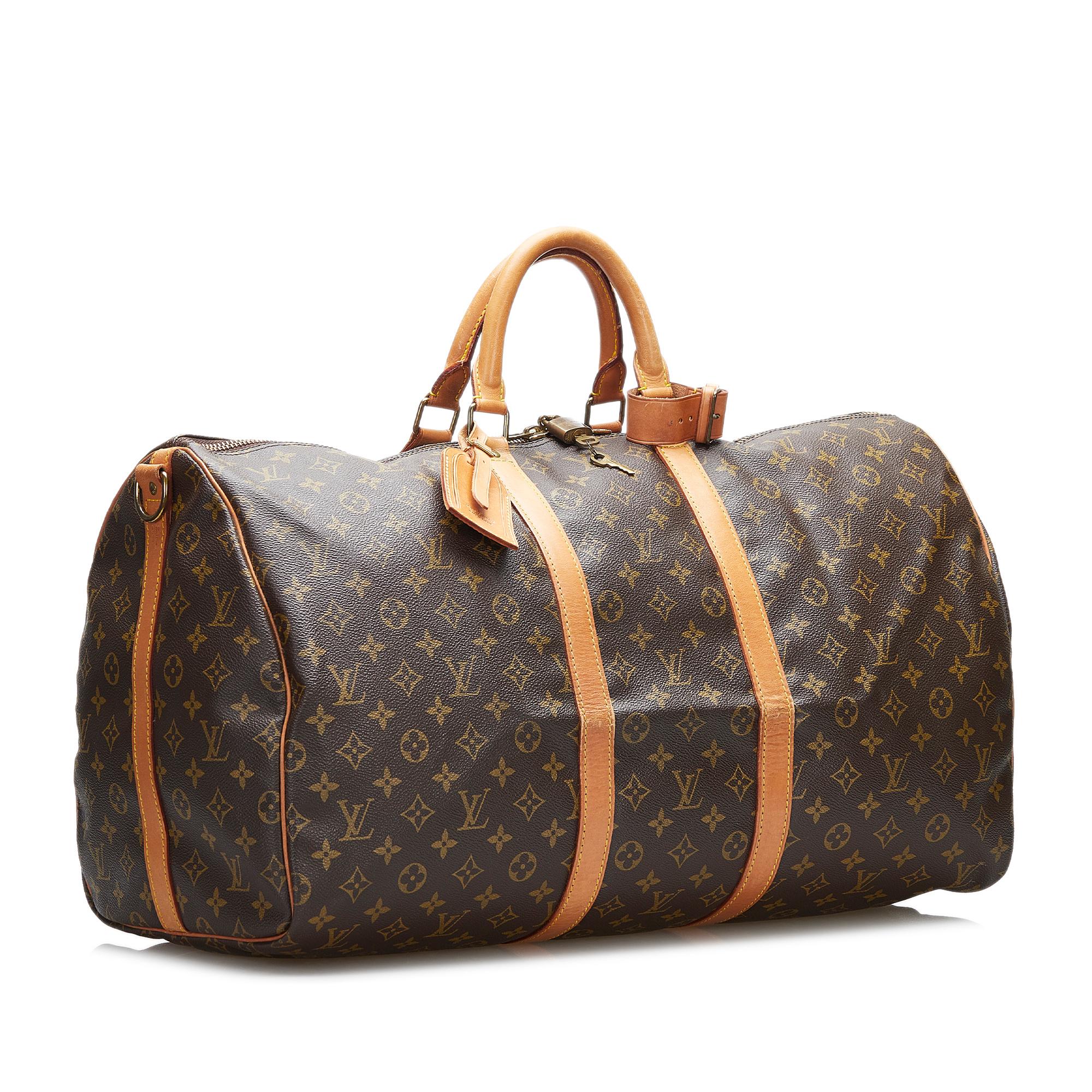 Louis Vuitton Monogram Keepall Bandouliere 55 (SHG-pbkvwr)
