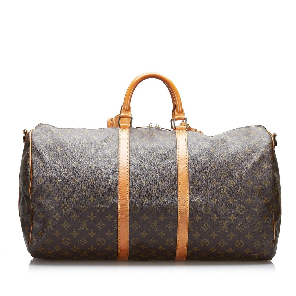 Louis Vuitton Monogram Keepall Bandouliere 55 (SHG-FGCSNI)