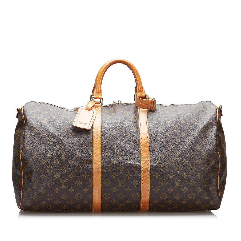 Louis Vuitton Monogram Keepall Bandouliere 55 (SHG-FGCSNI)