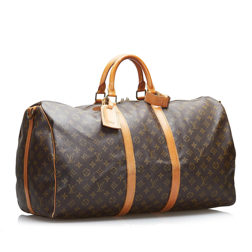 Louis Vuitton Monogram Keepall Bandouliere 55 (SHG-FGCSNI)