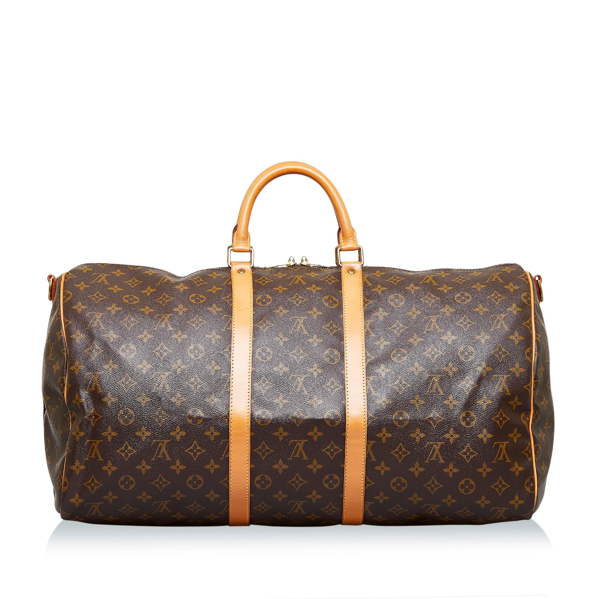 Louis Vuitton Monogram Keepall Bandouliere 55 (SHG-s8nfP1)