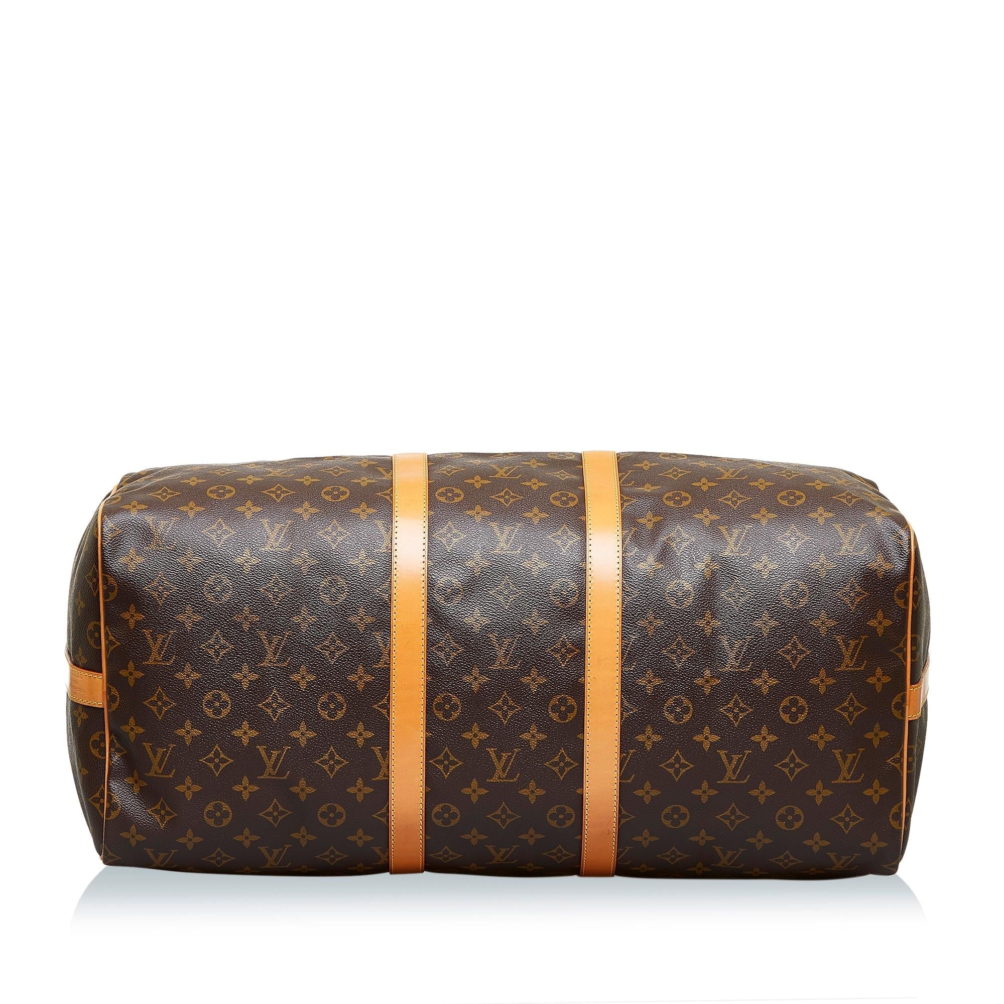 Louis Vuitton Monogram Keepall Bandouliere 55 (SHG-s8nfP1)