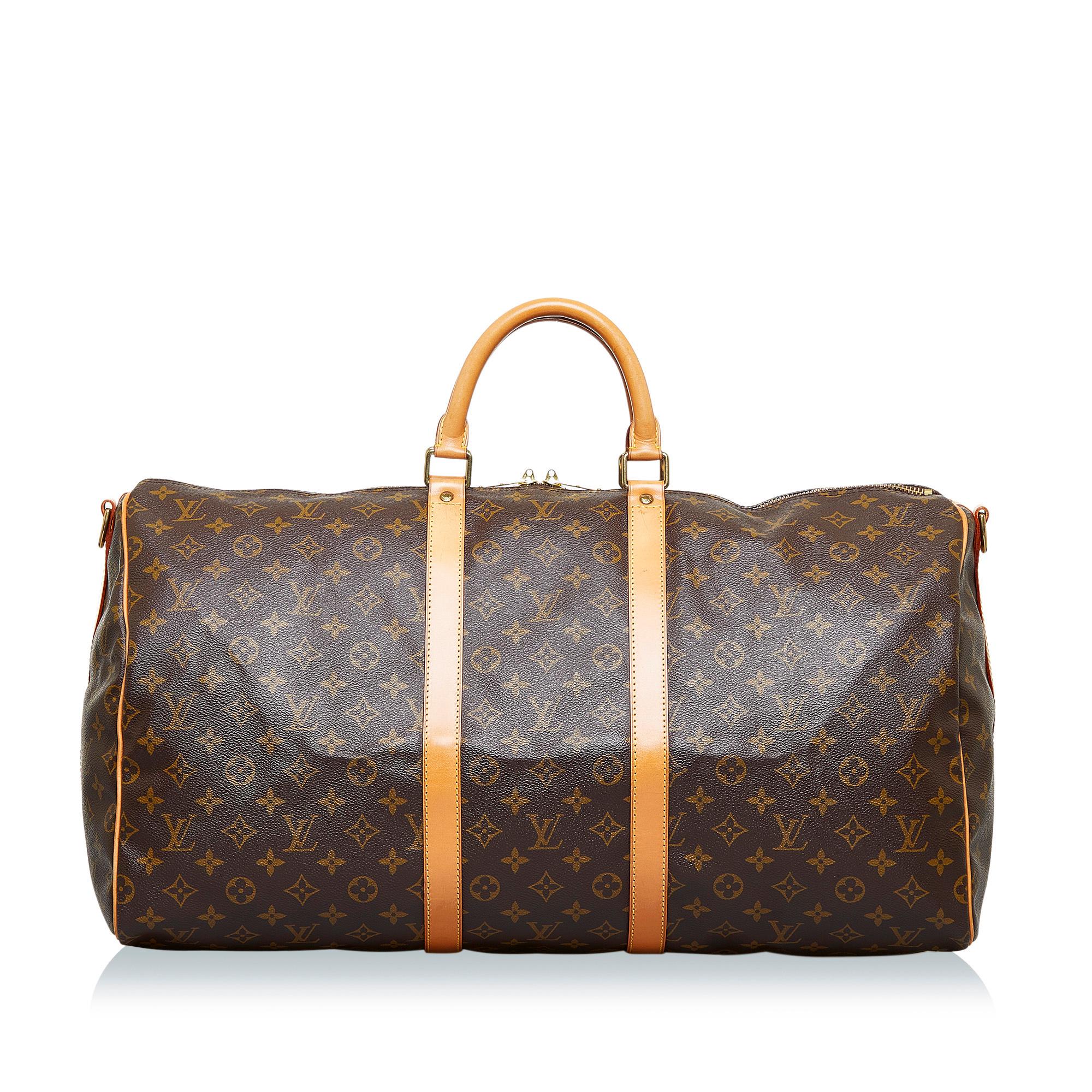 Louis Vuitton Monogram Keepall Bandouliere 55 (SHG-s8nfP1)
