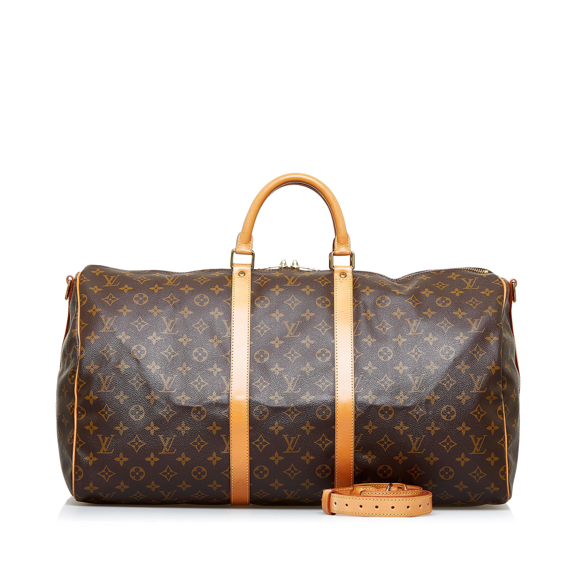 Louis Vuitton Monogram Keepall Bandouliere 55 (SHG-s8nfP1)