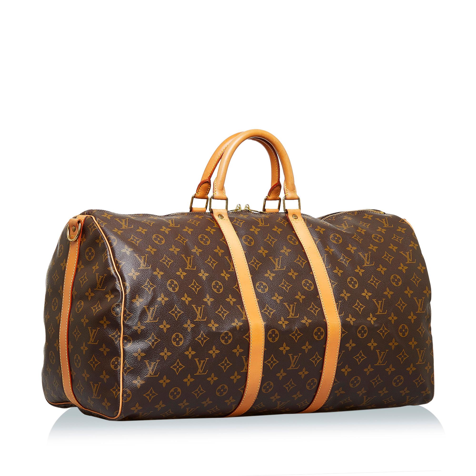 Louis Vuitton Monogram Keepall Bandouliere 55 (SHG-s8nfP1)