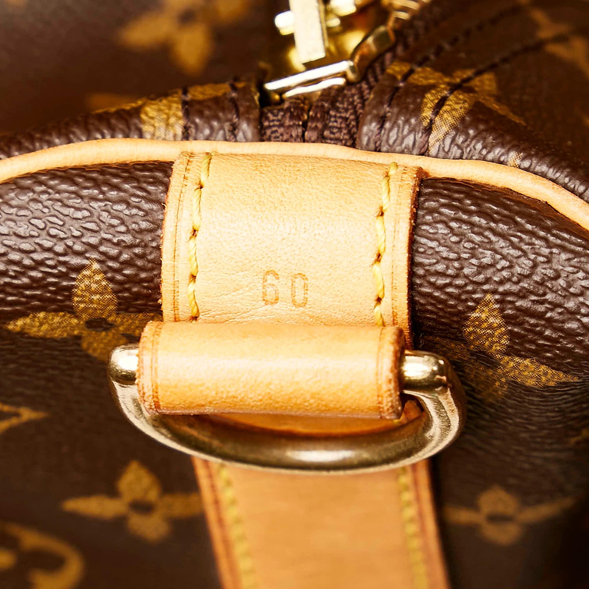Louis Vuitton Monogram Keepall Bandouliere 60 (SHG-30493)