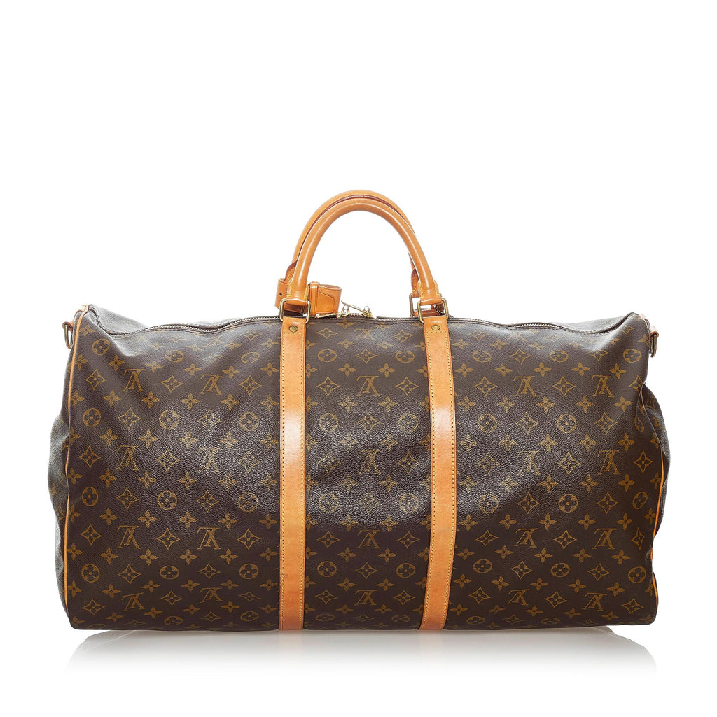 Louis Vuitton Monogram Keepall Bandouliere 60 (SHG-31176)