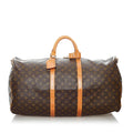 Louis Vuitton Monogram Keepall Bandouliere 60 (SHG-31176)