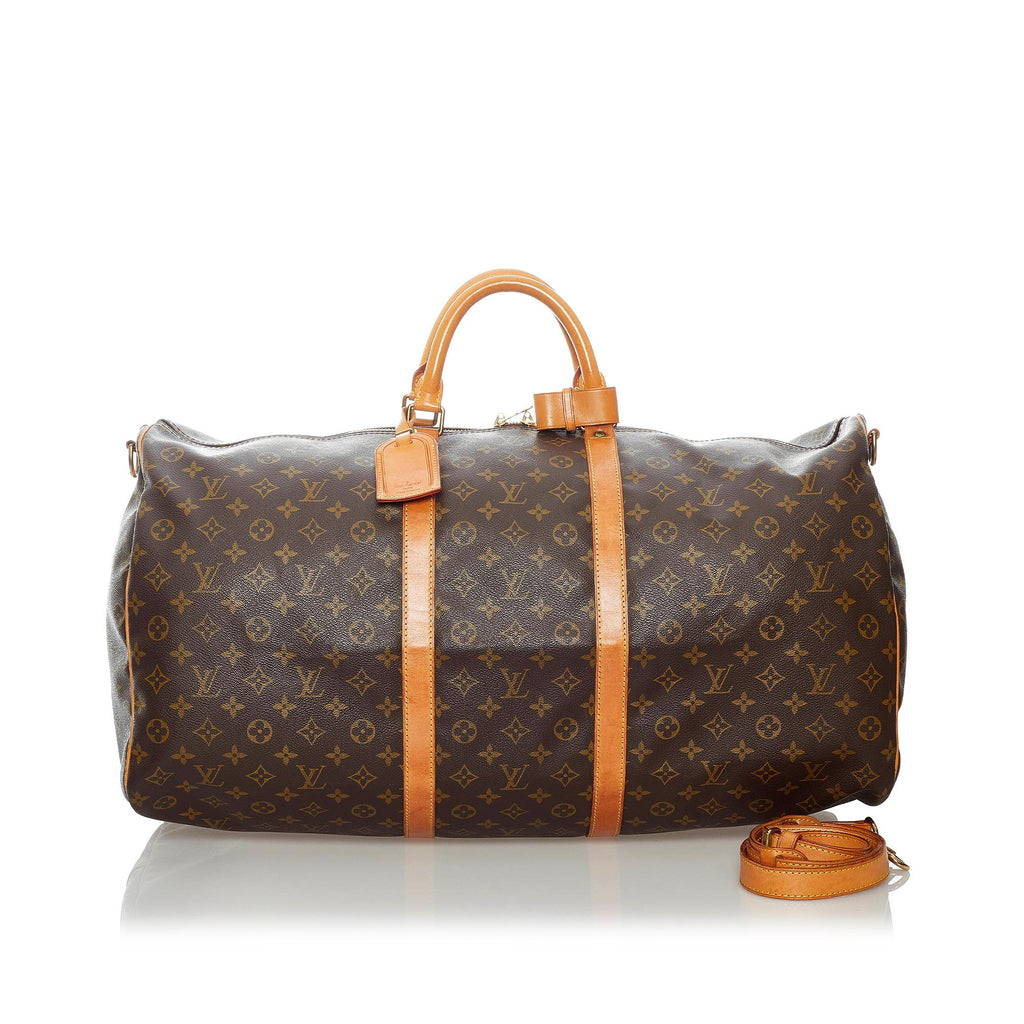 Louis Vuitton Monogram Keepall Bandouliere 60 (SHG-31176)