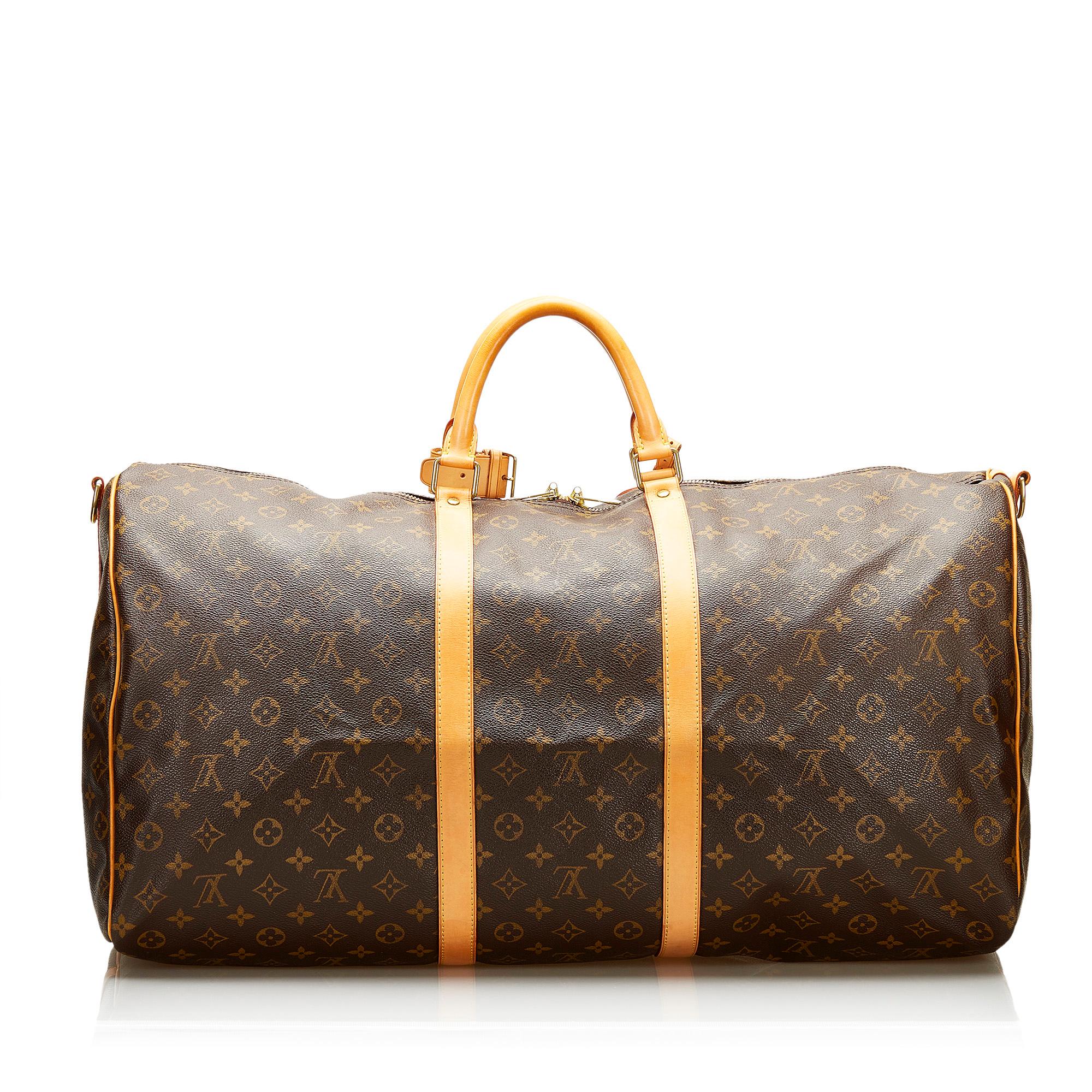 Louis Vuitton Monogram Keepall Bandouliere 60 (SHG-36245)