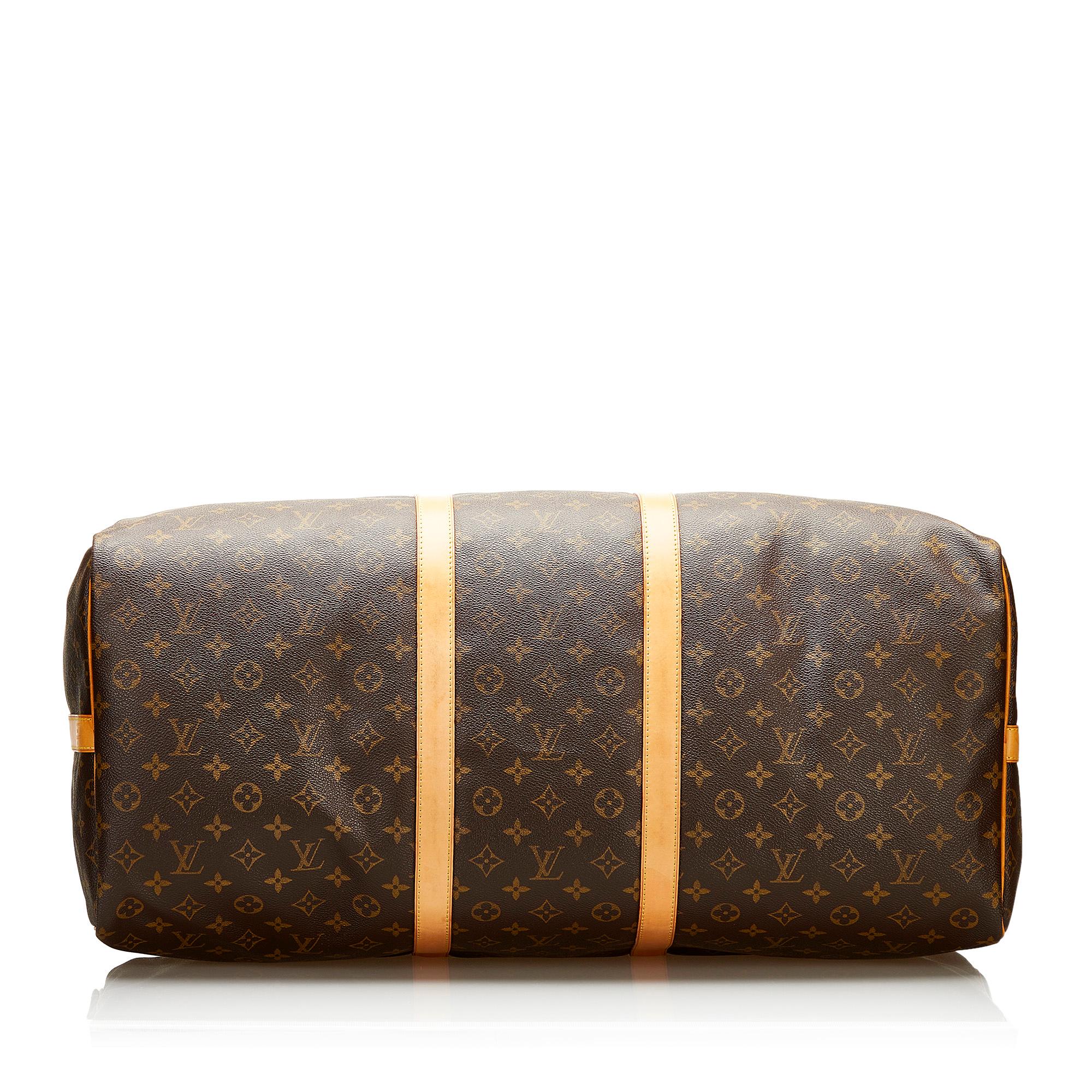 Louis Vuitton Monogram Keepall Bandouliere 60 (SHG-36245)