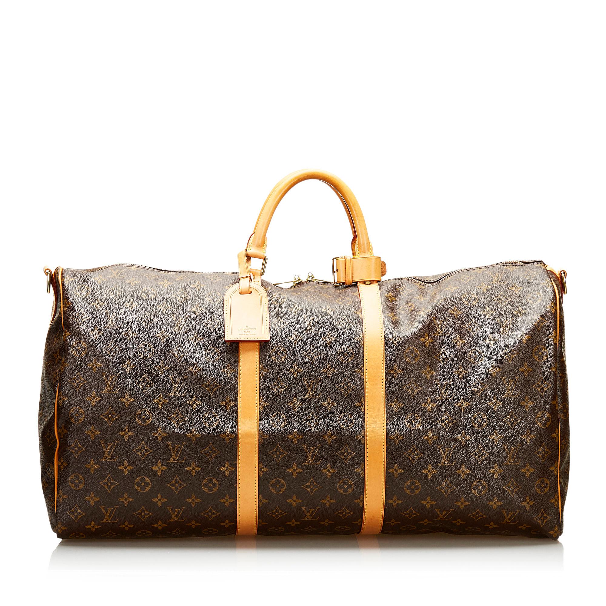 Louis Vuitton Monogram Keepall Bandouliere 60 (SHG-36245)