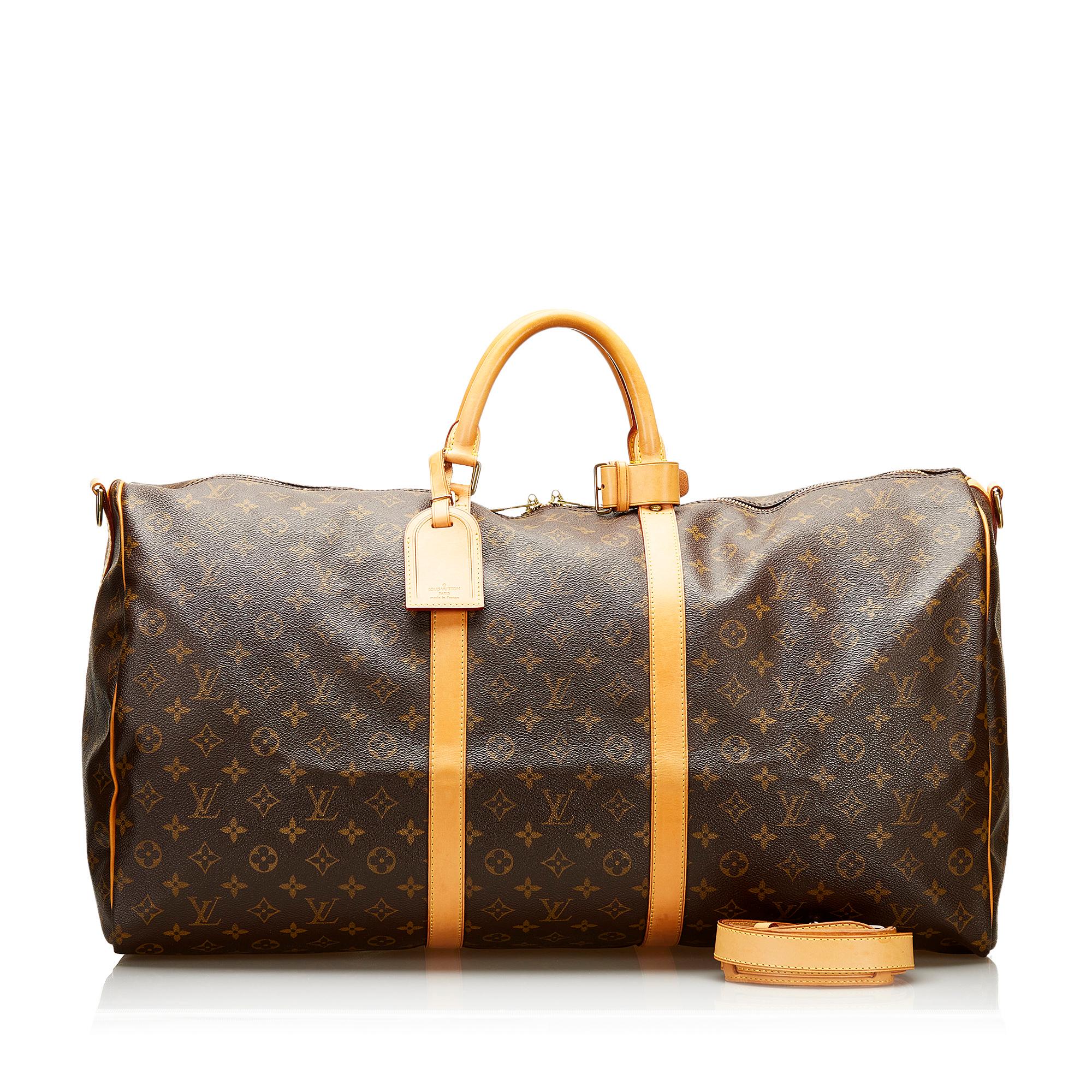 Louis Vuitton Monogram Keepall Bandouliere 60 (SHG-36245)