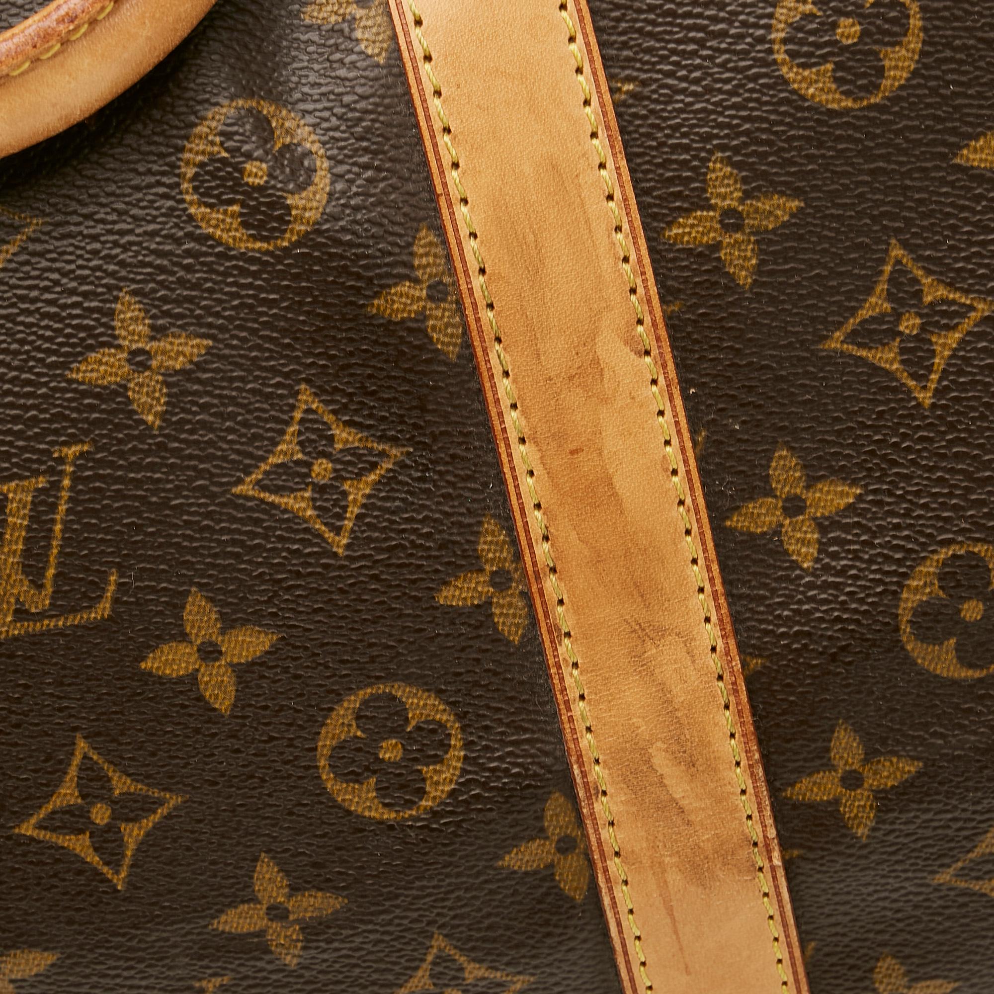 Louis Vuitton Monogram Keepall Bandouliere 60 (SHG-POGxF8)