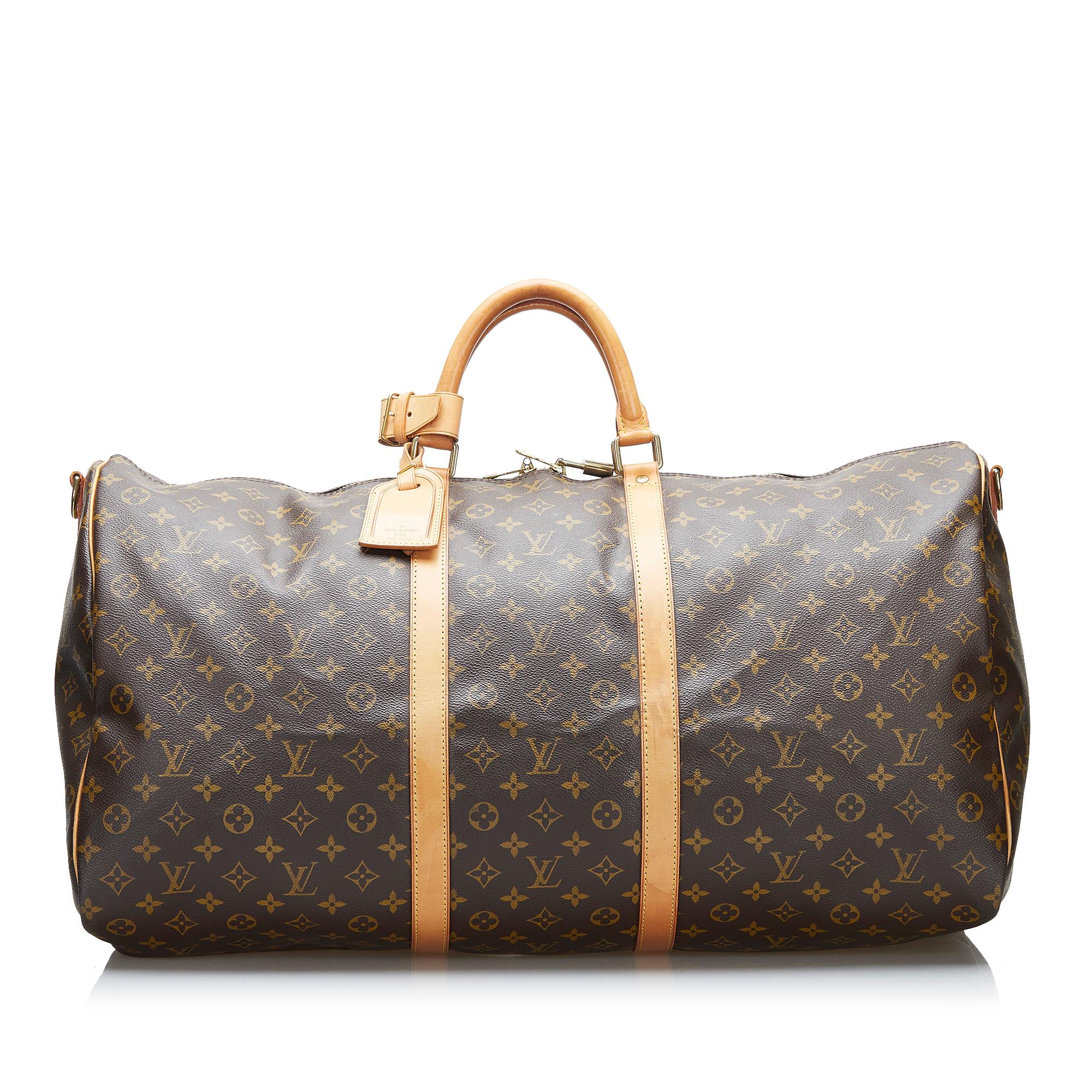 Louis Vuitton Monogram Keepall Bandouliere 60 (SHG-POGxF8)