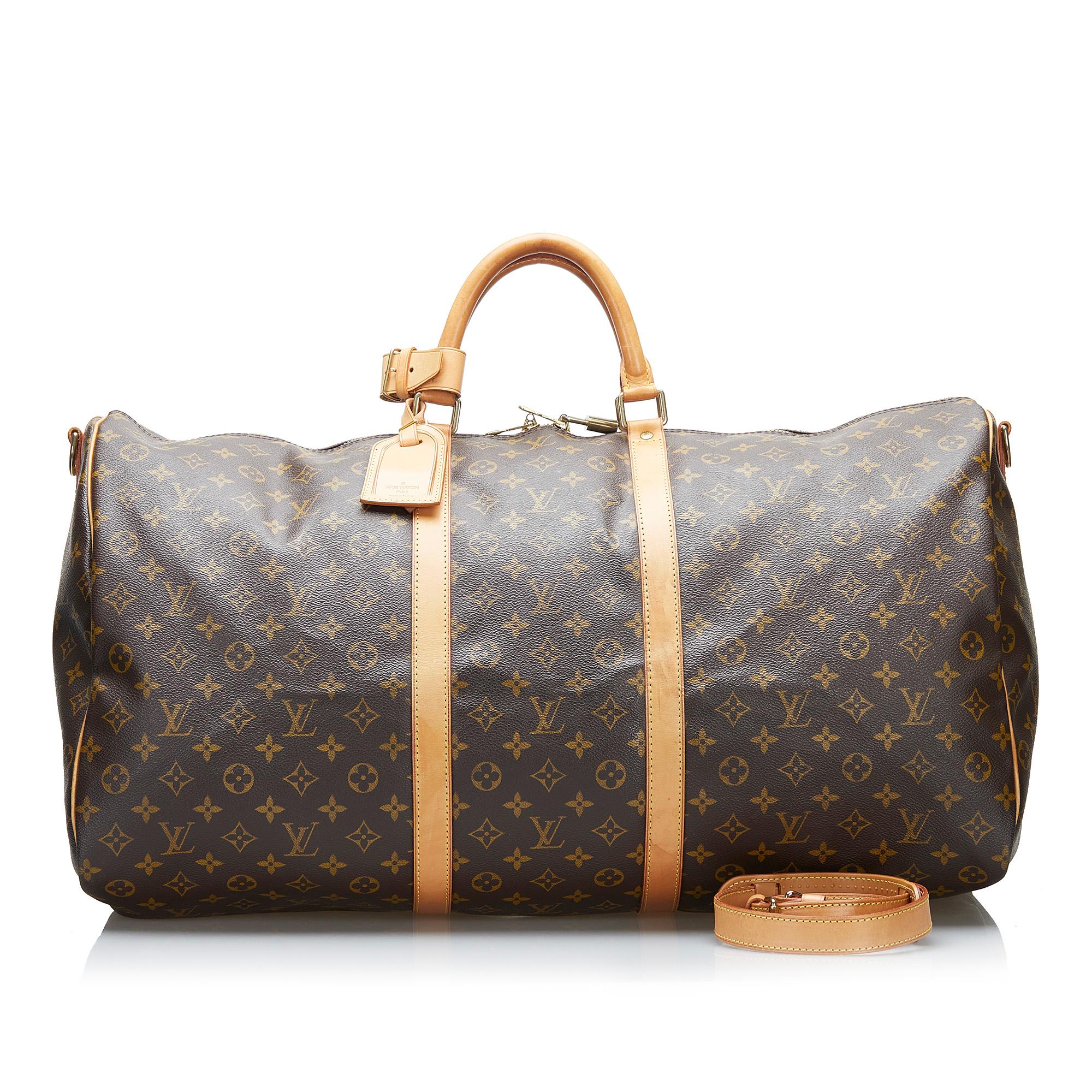 Louis Vuitton Monogram Keepall Bandouliere 60 (SHG-POGxF8)