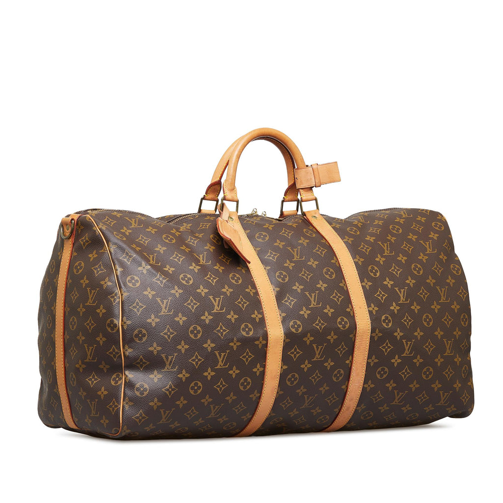 Louis Vuitton Monogram Keepall Bandouliere 60 (SHG-iaeI6c)