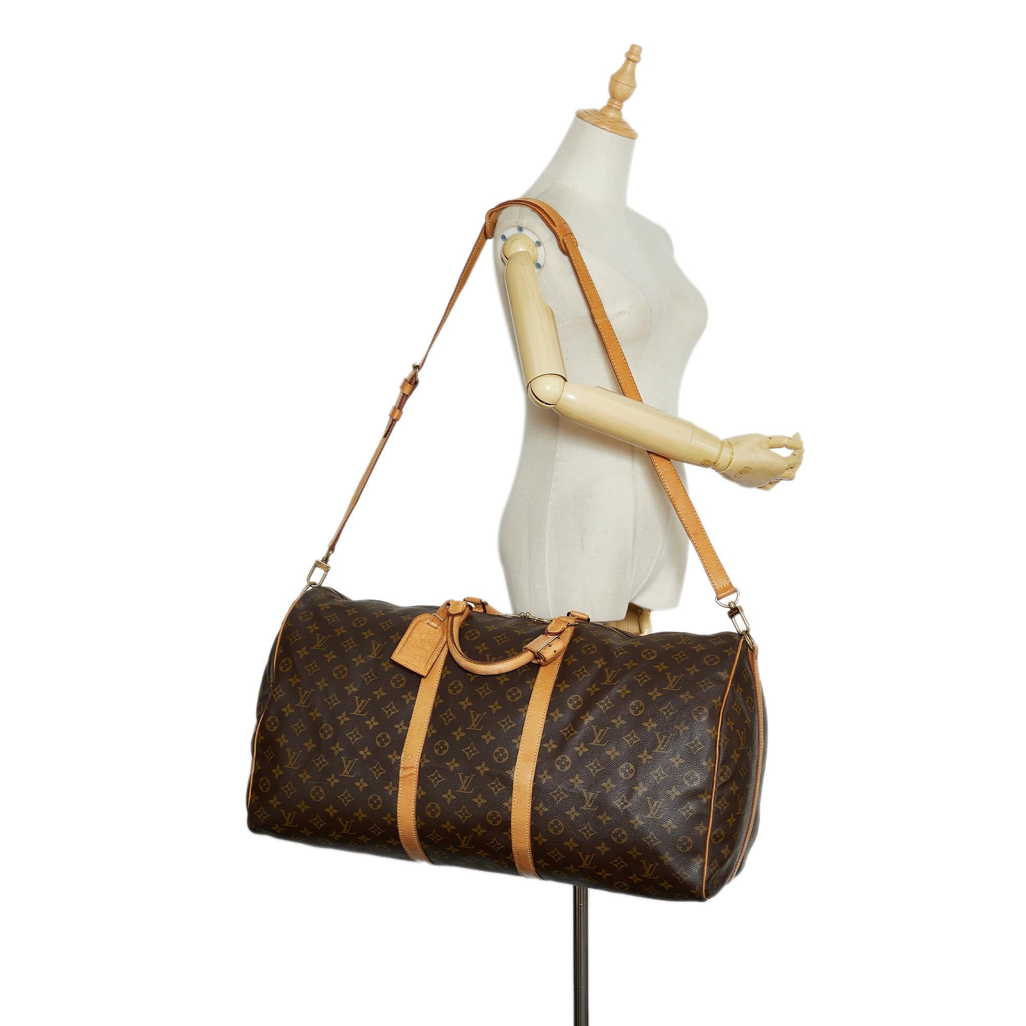 Louis Vuitton Monogram Keepall Bandouliere 60 (SHG-Z4NI1K)
