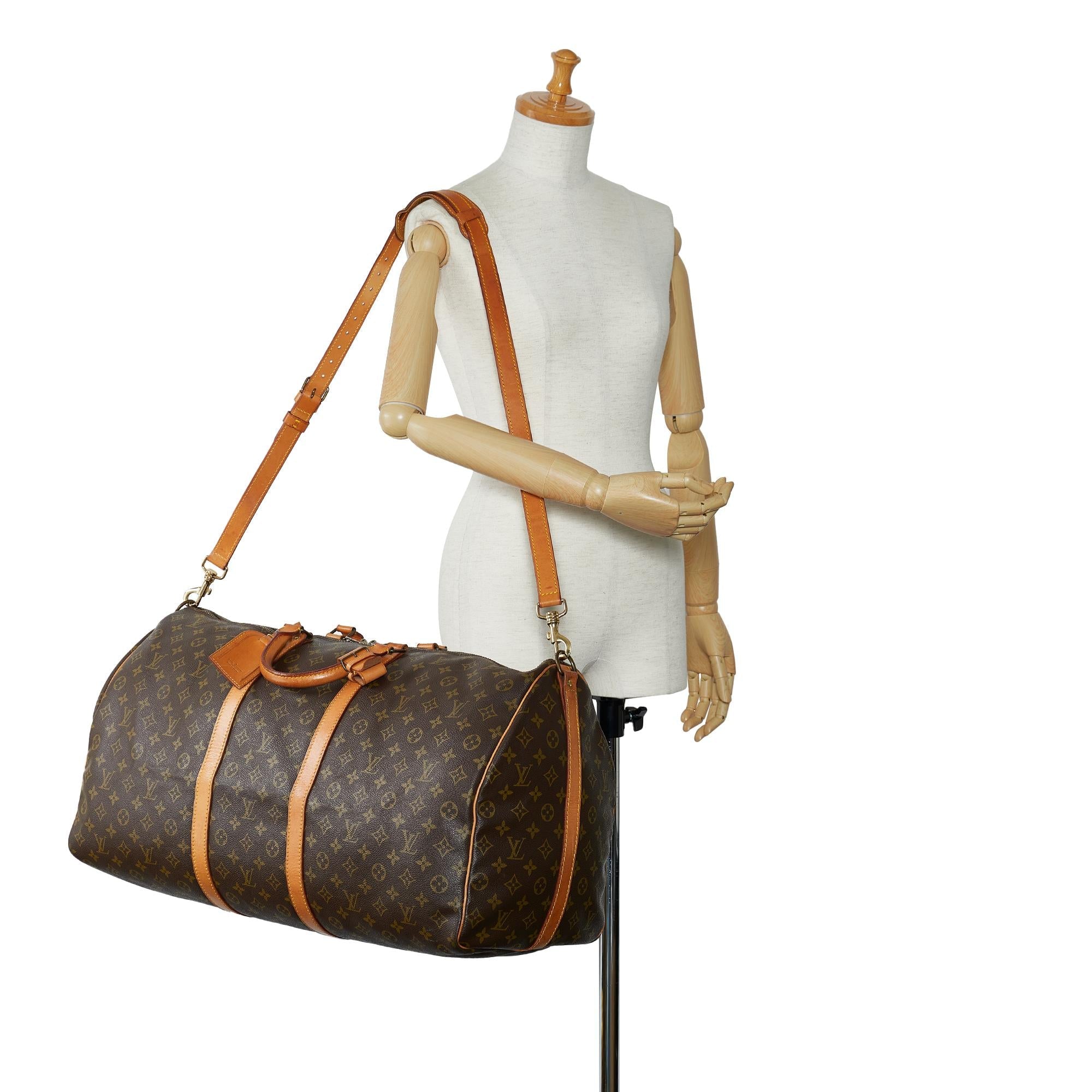 Louis Vuitton Monogram Keepall Bandouliere 60 (SHG-FwMn7a)