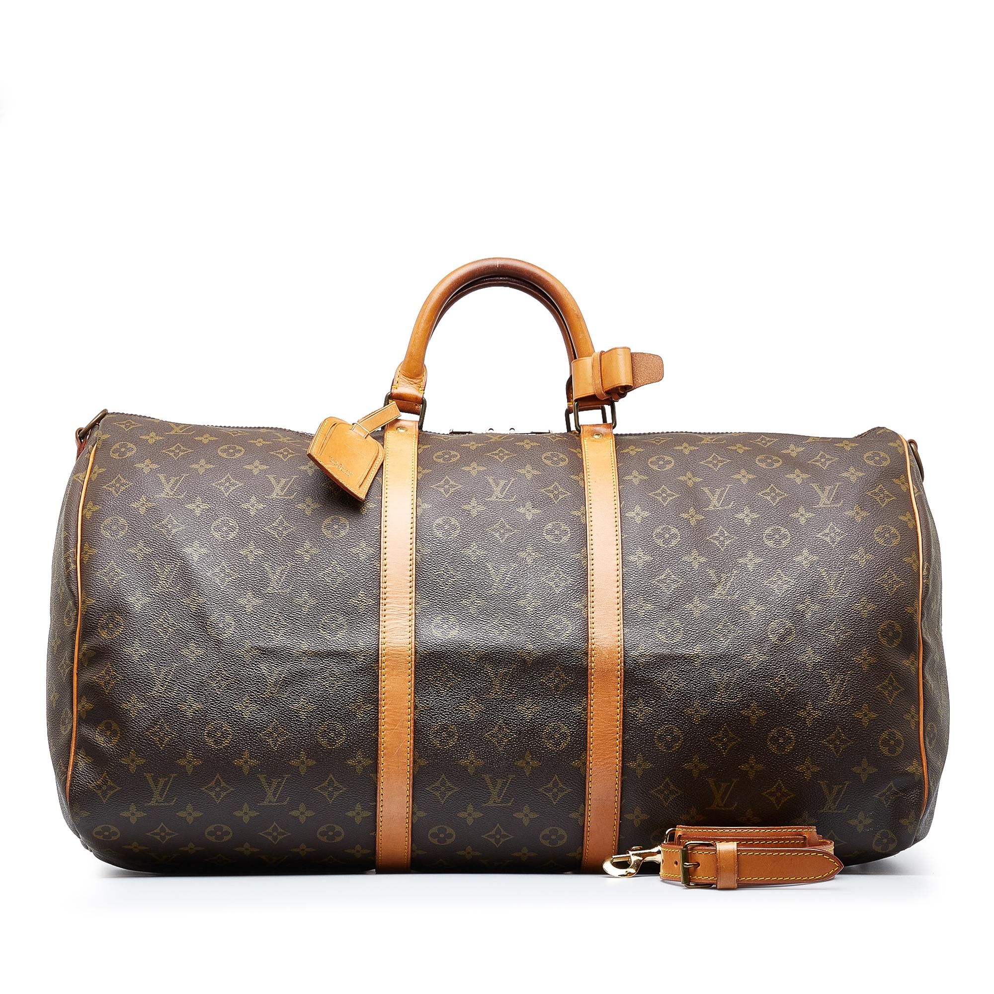 Louis Vuitton Monogram Keepall Bandouliere 60 (SHG-FwMn7a)