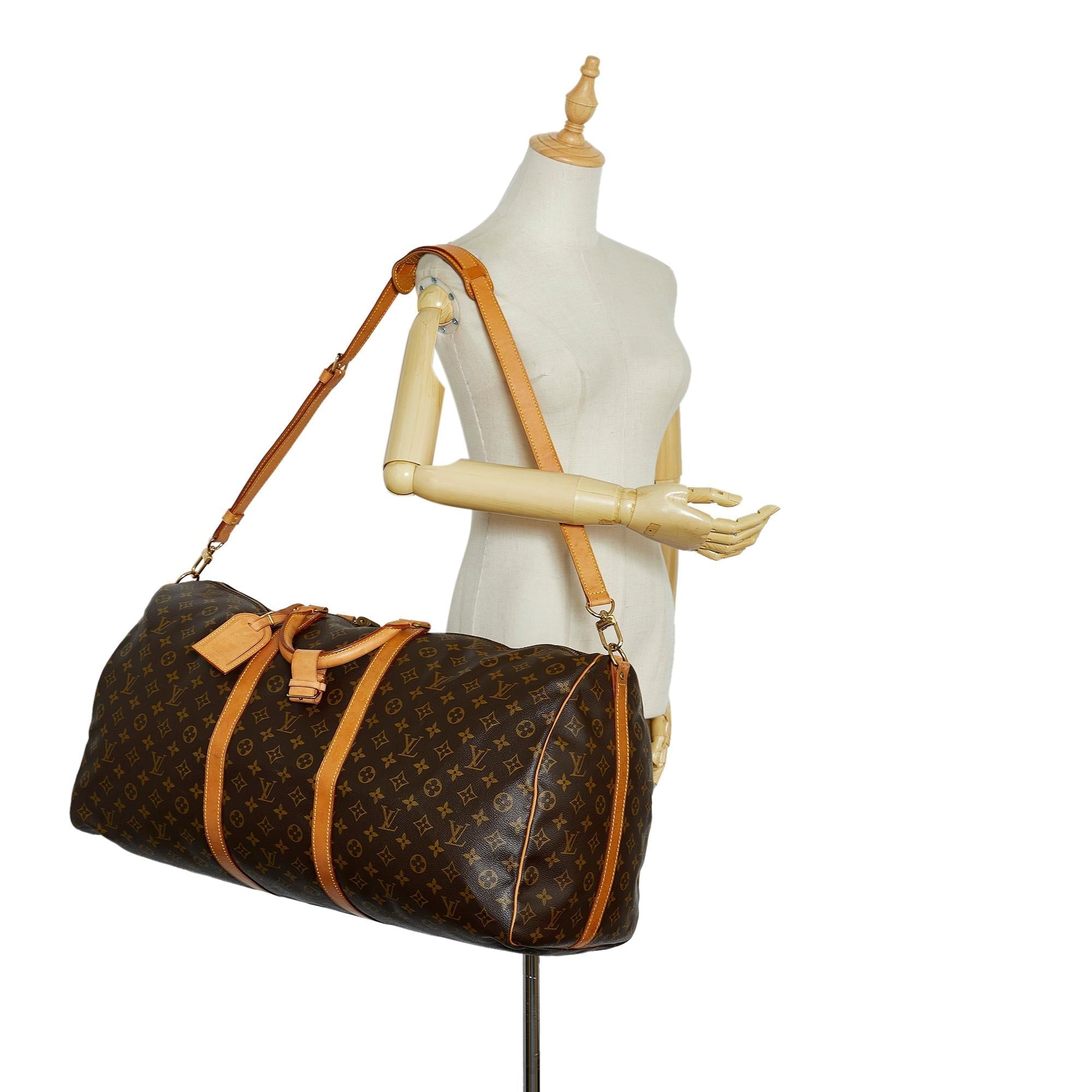Louis Vuitton Monogram Keepall Bandouliere 60 (SHG-O0F0Yr)