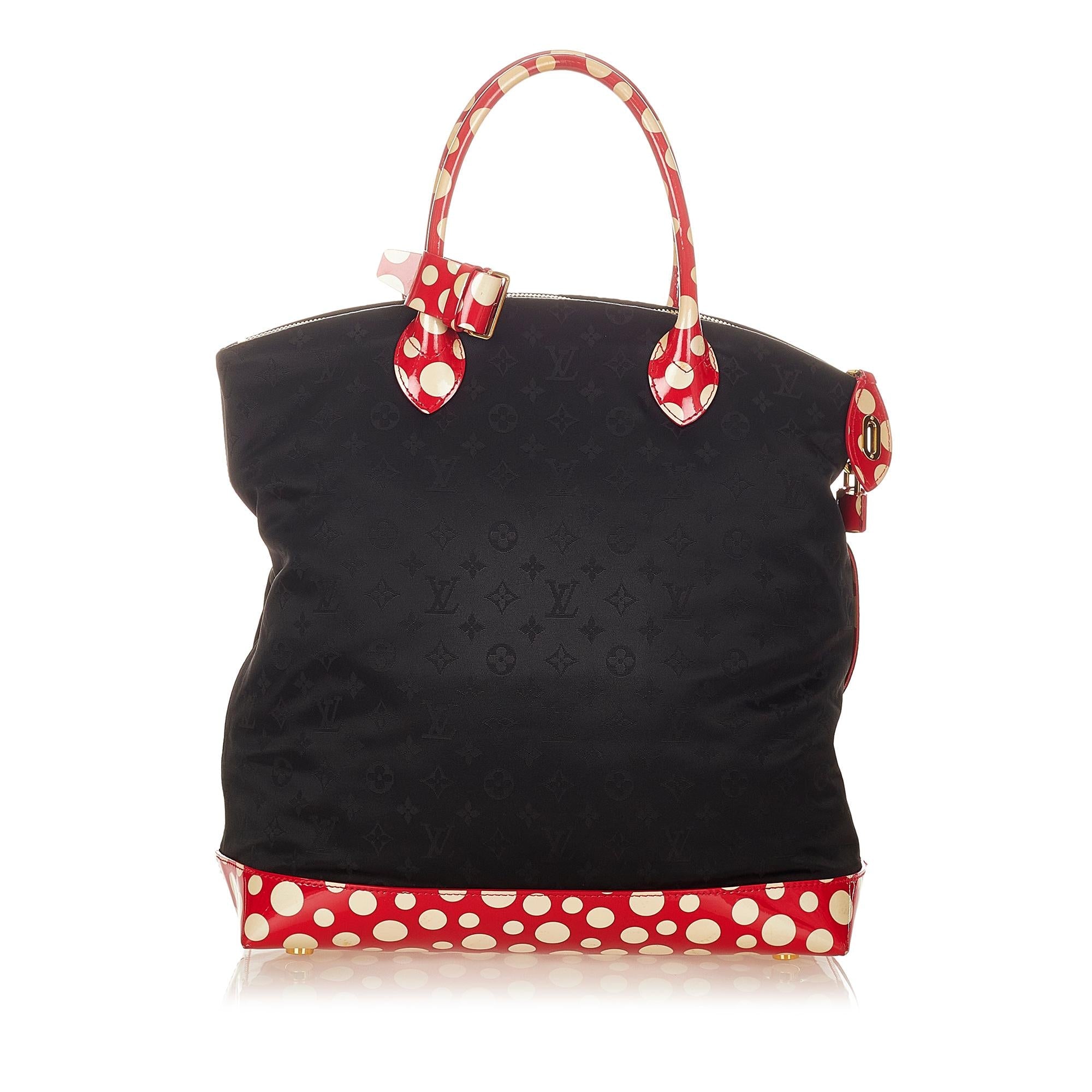 Louis Vuitton Monogram Lockit Vertical Yayoi Kusama Dots Infinity MM (SHG-31818)