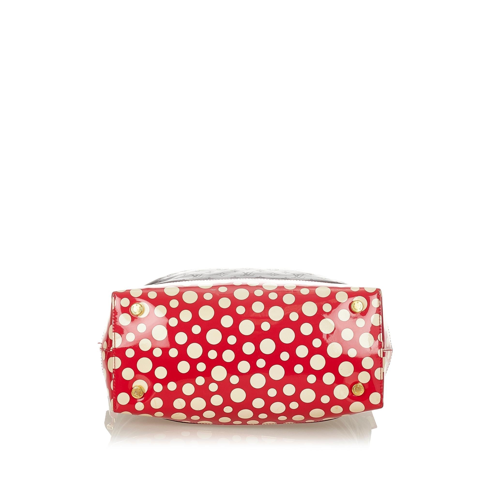 Louis Vuitton Monogram Lockit Vertical Yayoi Kusama Dots Infinity MM (SHG-31818)