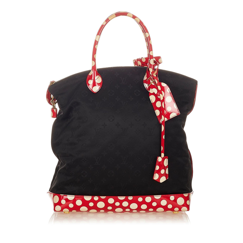 Louis Vuitton Monogram Lockit Vertical Yayoi Kusama Dots Infinity MM (SHG-31818)