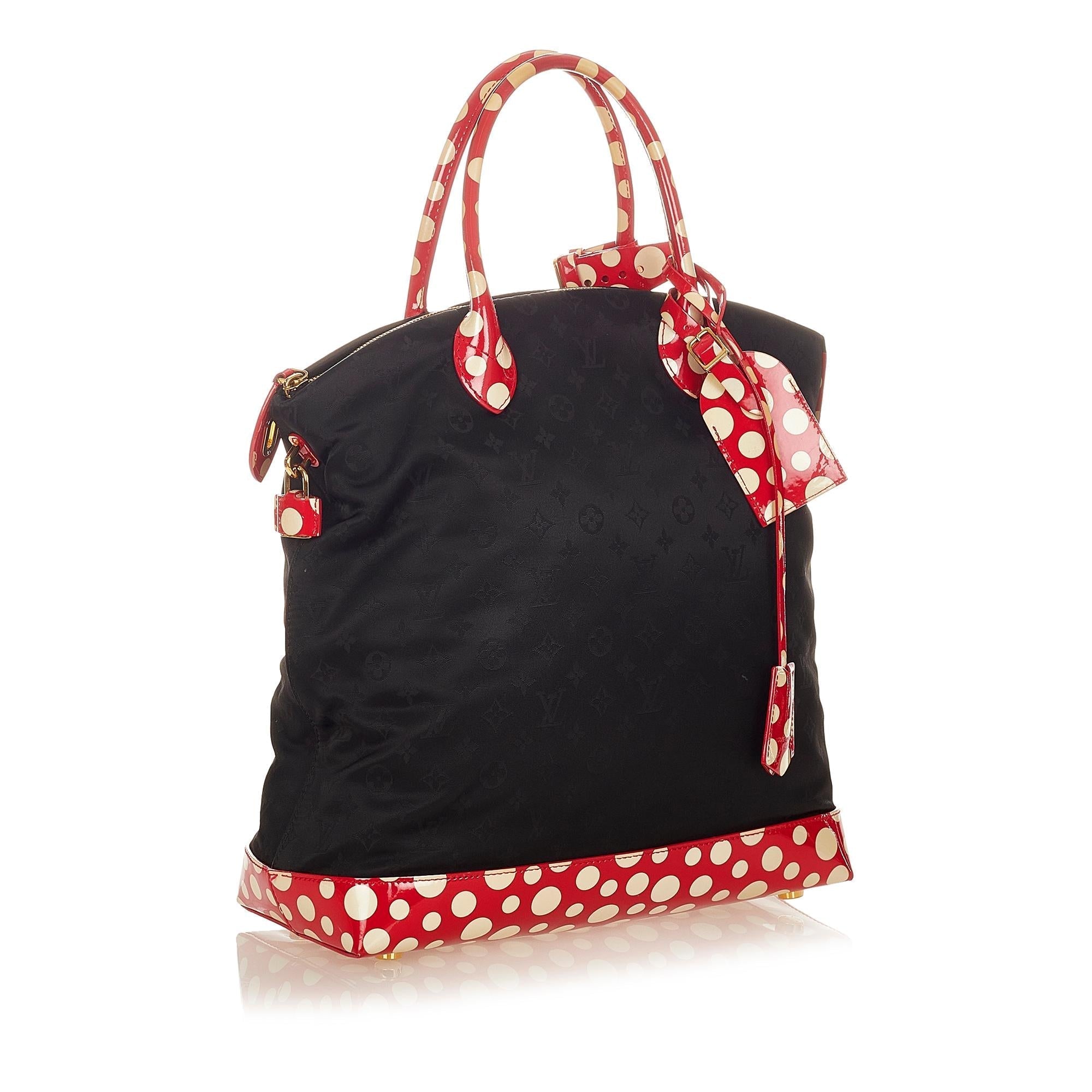 Louis Vuitton Monogram Lockit Vertical Yayoi Kusama Dots Infinity MM (SHG-31818)