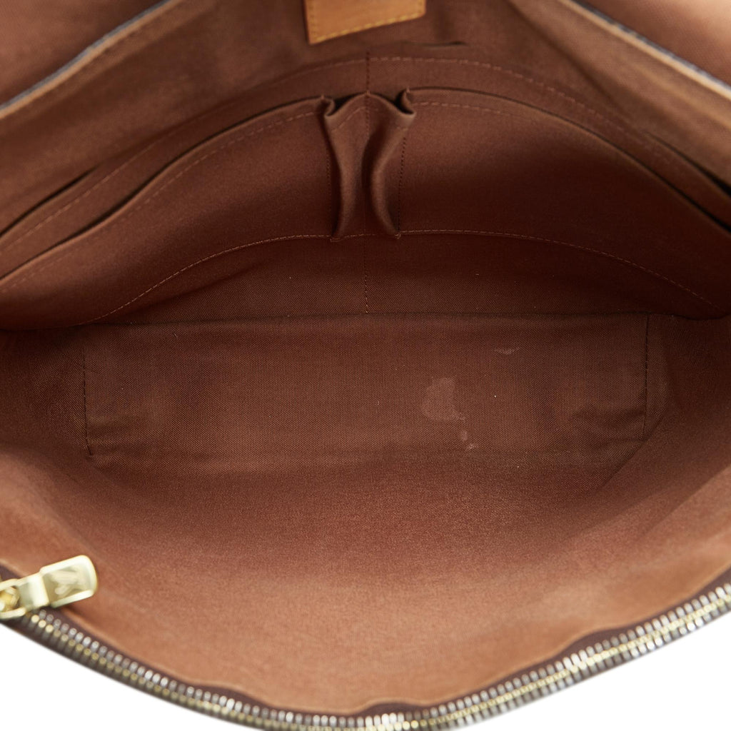 Louis Vuitton Monogram Macassar Bass MM (SHG-PAlLrk)