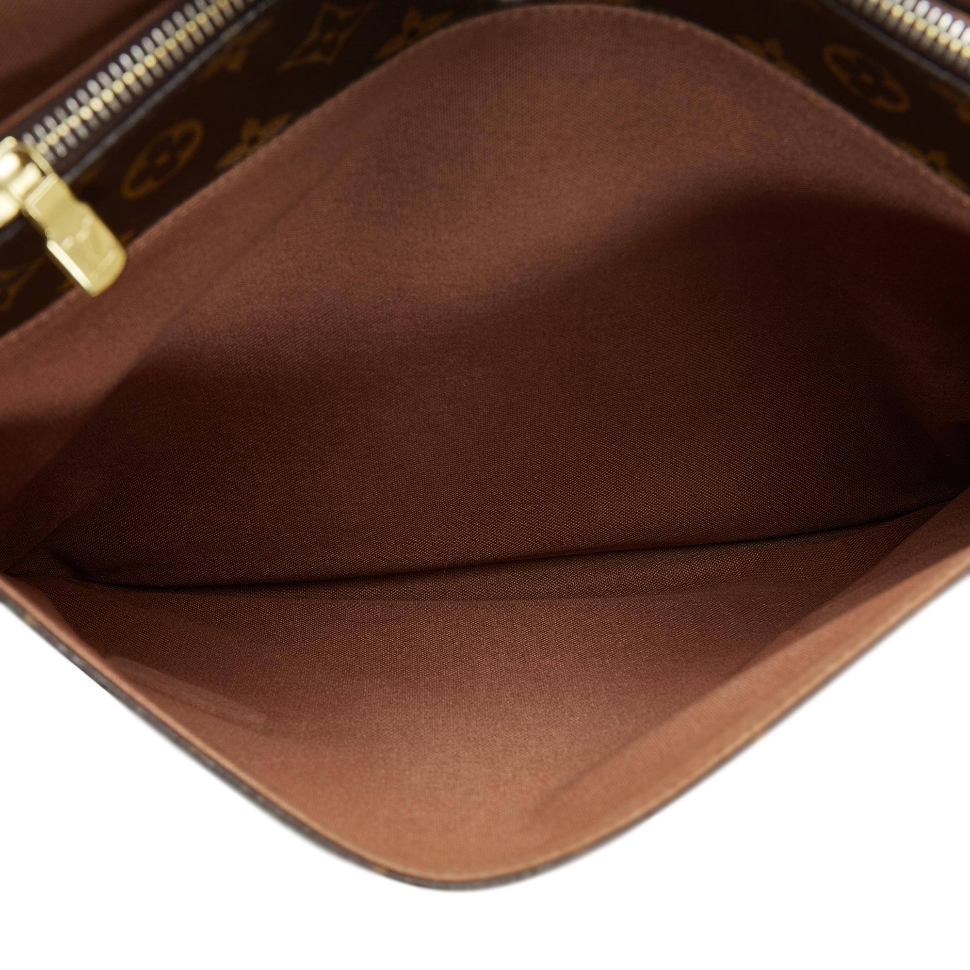 Louis Vuitton Monogram Macassar Bass MM (SHG-PAlLrk)