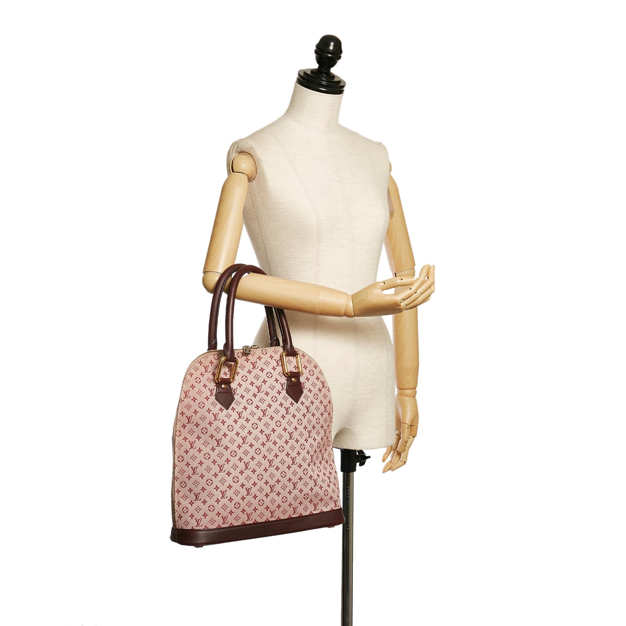 Louis Vuitton Monogram Mini Lin Alma Haut (SHG-34315)
