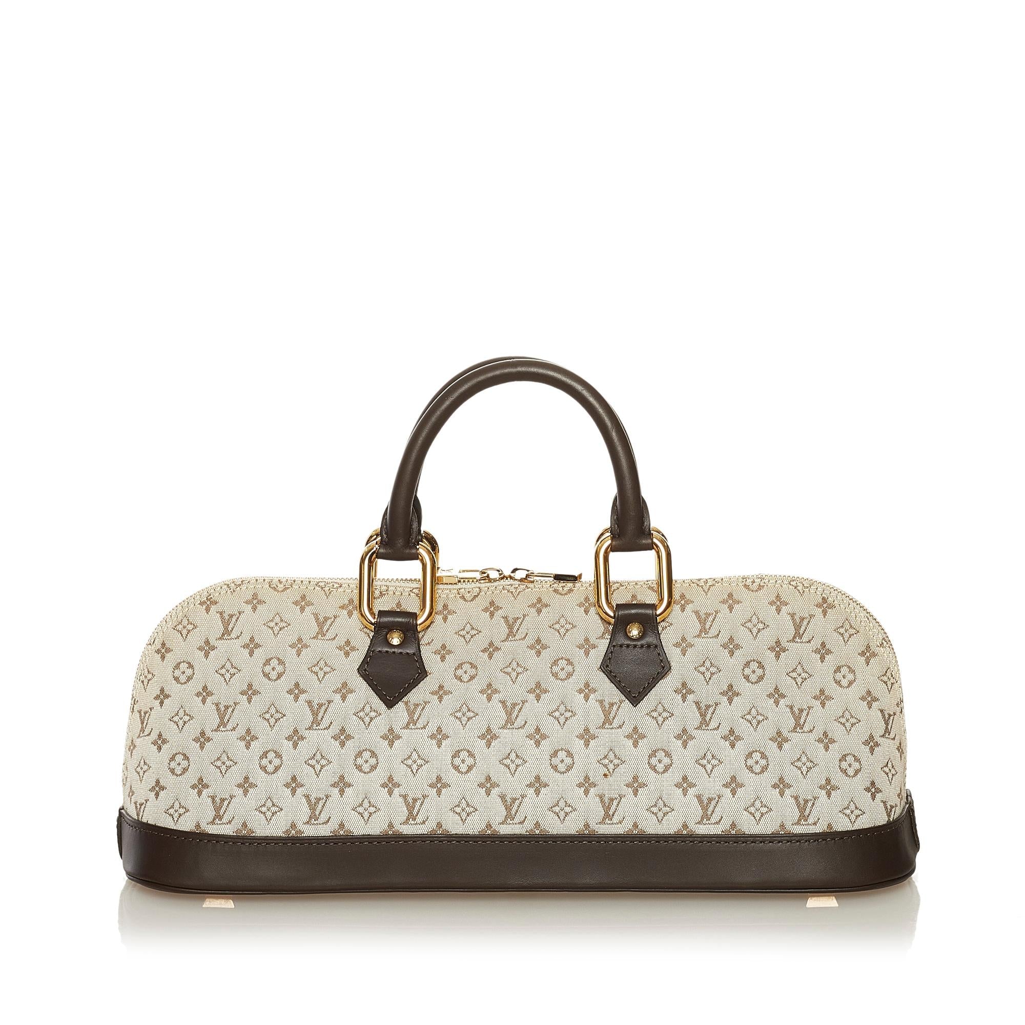 Louis Vuitton Monogram Mini Lin Alma Long (SHG-34433)