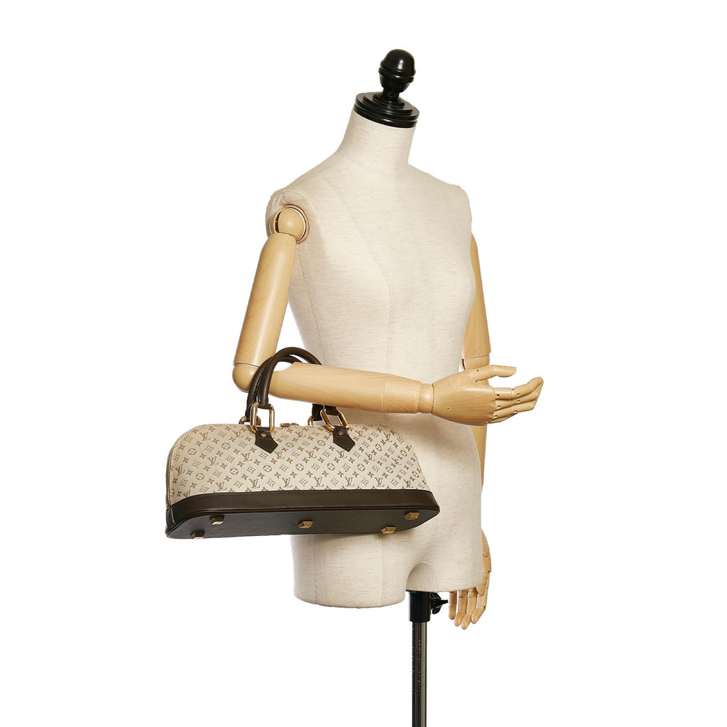 Louis Vuitton Monogram Mini Lin Alma Long (SHG-34433)