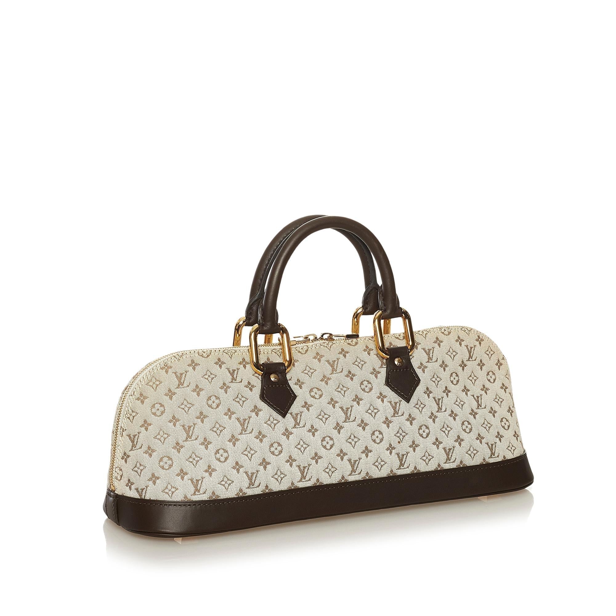 Louis Vuitton Monogram Mini Lin Alma Long (SHG-34433)