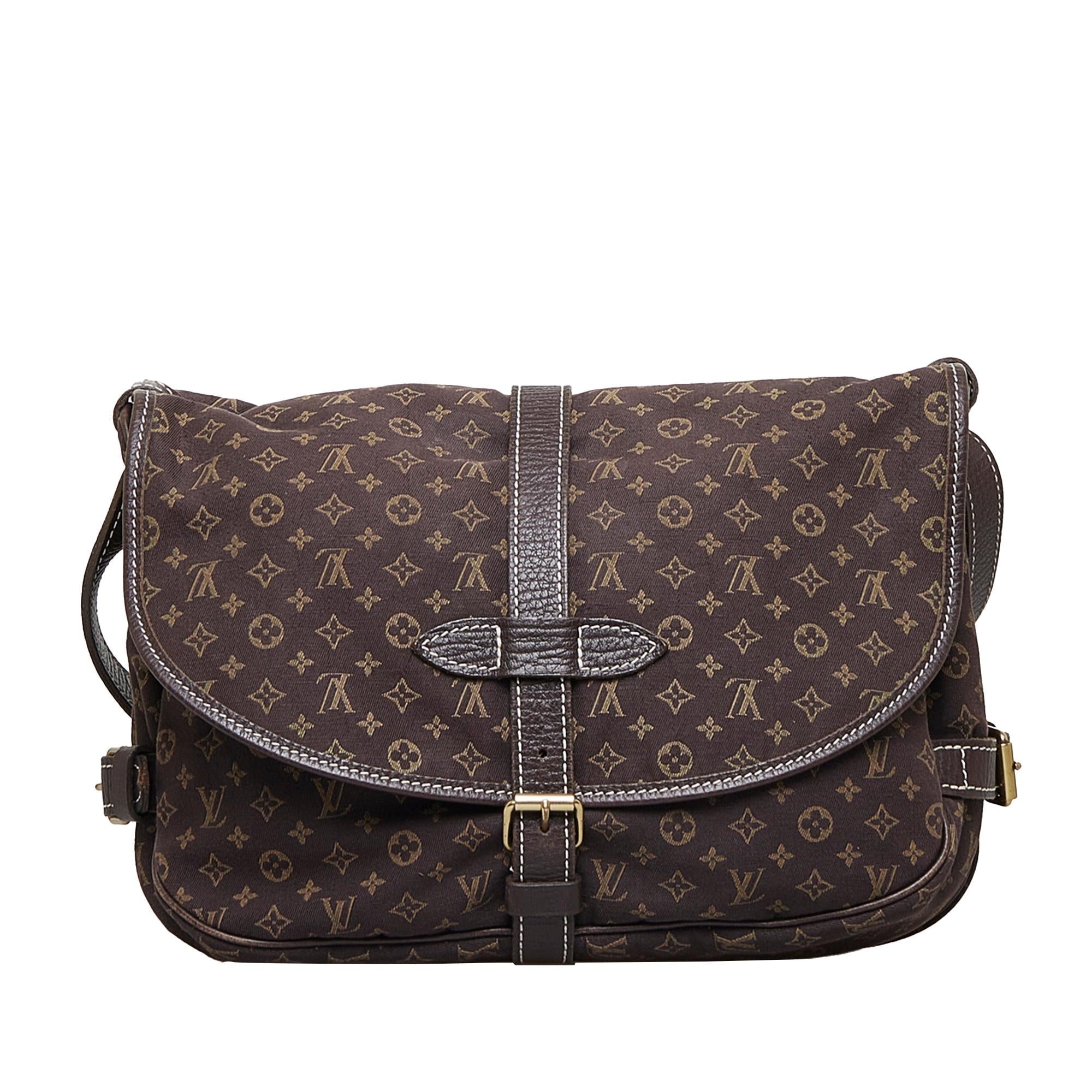 Louis Vuitton Monogram Mini Lin Saumur 30 (SHG-gnUwQC)