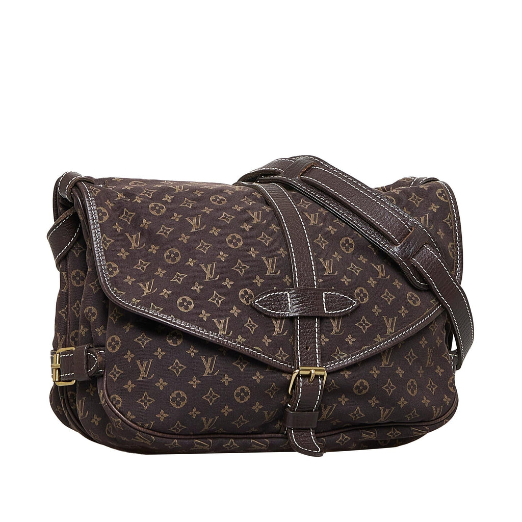 Louis Vuitton Monogram Mini Lin Saumur 30 (SHG-gnUwQC)
