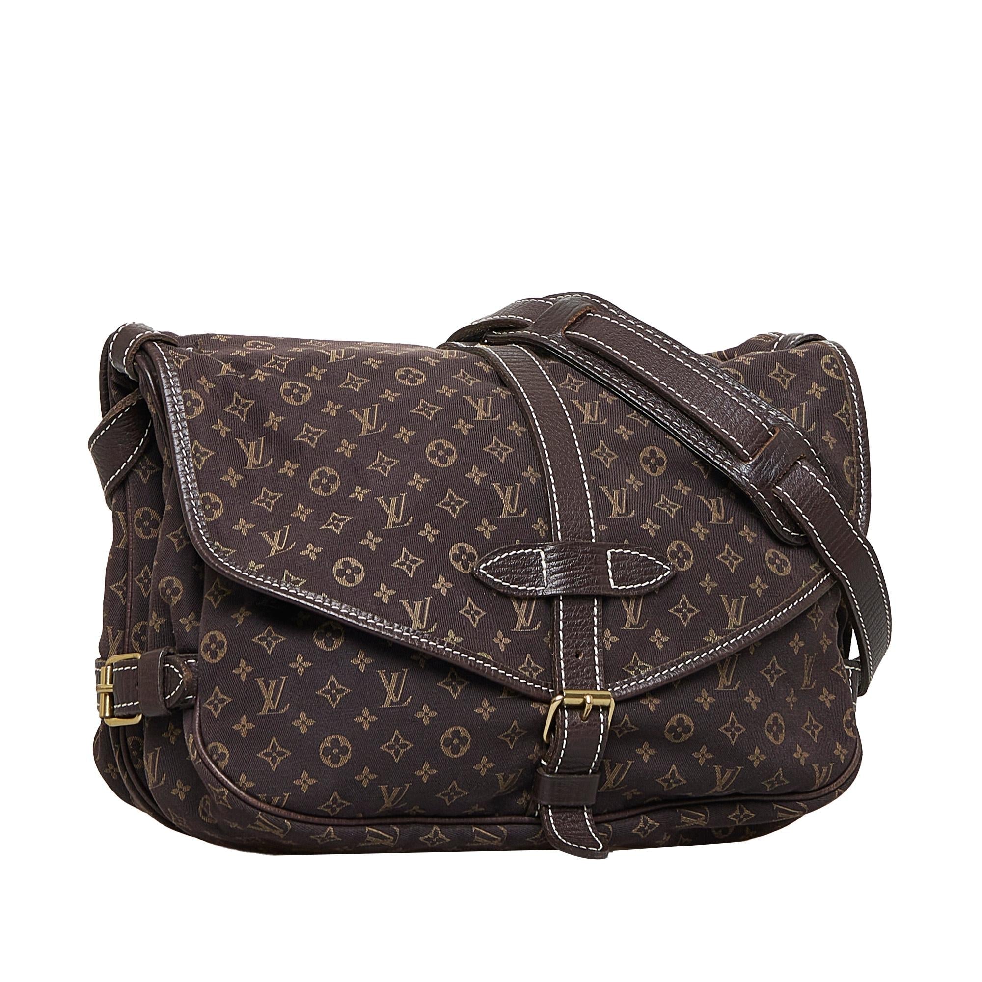 Louis Vuitton Monogram Mini Lin Saumur 30 (SHG-gnUwQC)